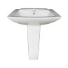 Combo of Belmonte Water Closet Ripone with Altis Pedestal Wash Basin - White