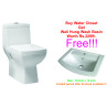 Belmonte S Trap One Piece Western Commode EWC Square With Wall Hung Basin Lily White