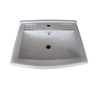 Belmonte Half Pedestal Wash Basin Sofia - White