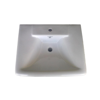 Belmonte Half Pedestal Wash Basin Aldus - White