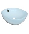 Belmonte Table Top Wash Basin for Bathroom - Olive - White