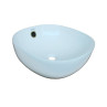 Belmonte Table Top Wash Basin for Bathroom - Olive - White