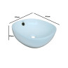 Belmonte Table Top Wash Basin for Bathroom - Olive - White