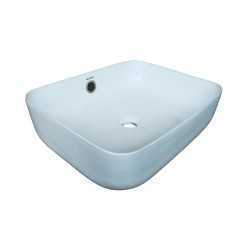 Belmonte Table Top Wash Basin for Bathroom - Battle - White