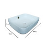 Belmonte Table Top Wash Basin for Bathroom - Battle - White