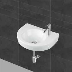 Belmonte Small Wall Hung Wash Basin for Bathroom Rado - Ivory