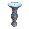 Belmonte Designer Pedestal Wash Basin Dolphin 33 Color - Brown & White
