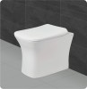 Belmonte Floor Mounted Water Closet / Western Toilet Commode / EWC Battle S Trap with Soft Close Seat Cover - Ivory