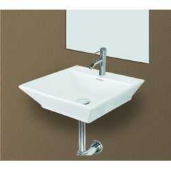 Belmonte Table Top Wash Basin Shapper 18 Inch X 18 Inch - White