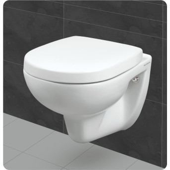 Belmonte Wall Hung Toilet Seat / WC Model Mini for Bathroom Color White