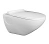 Belmonte Wall Mounted Toilet Seat / Bathroom Commode Titan White
