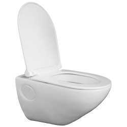 Buy Belmonte Wall Mounted Toilet Seat / Bathroom Commode Titan Whit...