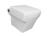 Belmonte Bathroom Toilet Seat / Commode Wall Mounted EWC Square White