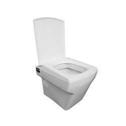 Buy Belmonte Bathroom Toilet Seat / Commode Wall Mounted EWC Square...