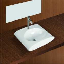 Belmonte Table Top / Wall Hung Wash Basin Slona 20 Inch X 16 Inch - White