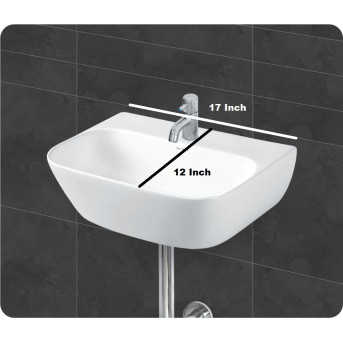 Belmonte Wall Hung / Table Top Wash Basin Prime - White