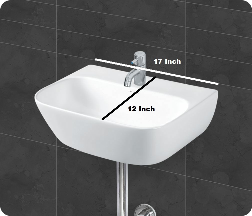 Buy Belmonte Wall Hung / Table Top Wash Basin Prime - White Online ...