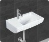 Belmonte Wall Hung Wash Basin Liza - White