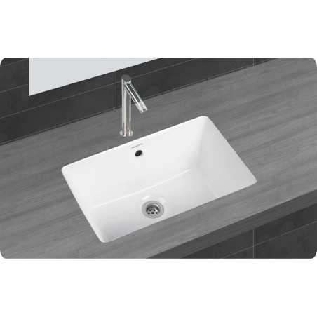 Belmonte Under Counter Ceramic Laboratory Sink 18 x 12 x 8 Inch - White