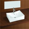 Belmonte Table Top Wash Basin Sheep 20 Inch X 17 Inch - Ivory