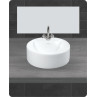 Belmonte Table Top Wash Basin Round 16 Inch X 16 Inch - White