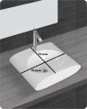 Belmonte Table Top / Wall Hung Wash Basin Slona - White