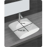 Belmonte Table Top / Wall Hung Wash Basin Slona - White