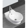 Belmonte Table Top Wash Basin Ovo 12 Inch X 17 Inch - White