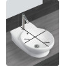 Belmonte Table Top Wash Basin Ovo 12 Inch X 17 Inch - White