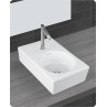 Belmonte Table Top Wash Basin Vega 10 Inch X 15 Inch - White