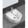 Belmonte Table Top / Wall Hung Wash Basin Spa - White