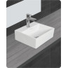 Belmonte Wall Hung cum Table Top Wash Basin Minova - White