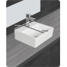 Belmonte Wall Hung cum Table Top Wash Basin Minova - White