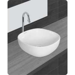 Belmonte Table Top Wash Basin for Bathroom - Olive - White