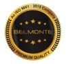 Belmonte Ceramic Designer Table Top Wash Basin 41cm x 41cm x 15cm Retro Printed Black