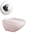 Belmonte Wall Hung Water Closet Titan With Flush Valve & Soft Close Seat Cover - Ivory