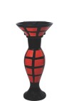 Belmonte Designer Pedestal Wash Basin Dolphin 30 Color - Red & Black