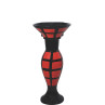 Belmonte Designer Pedestal Wash Basin Dolphin 30 Color - Red & Black