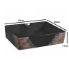 Belmonte Ceramic Designer Table Top Wash Basin Fusion Bricks Black Color