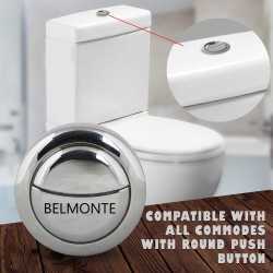 Buy Belmonte Replaceable Round Dual Flush Push Button with 2 Bar fo...