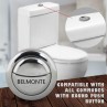 Belmonte Replaceable Round Dual Flush Push Button with 2 Bar for EWC / Toilet / Commode Water Closet