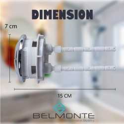 Buy Belmonte Replaceable Round Dual Flush Push Button with 2 Bar fo...