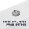 Belmonte Replaceable Round Dual Flush Push Button with 2 Bar for EWC / Toilet / Commode Water Closet