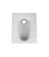 Belmonte Indian Toilet - Orissa Pan 23 Inch, White Ceramic, Glossy Finish