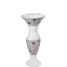 Belmonte Designer Pedestal Wash Basin Dolphin 21 Color - Brown & White