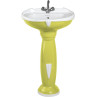 Belmonte Ceramic Double Color Mint Green & White Pedestal Wash Basin - Aishwarya