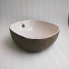 Belmonte Ceramic Designer Table Top Wash Basin Multi Color Olive-08 Pink