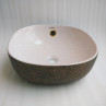 Belmonte Ceramic Designer Table Top Wash Basin Multi Color Olive-08 Pink