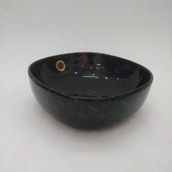 Buy Belmonte Ceramic Designer Table Top Wash Basin Black Multi Colo...