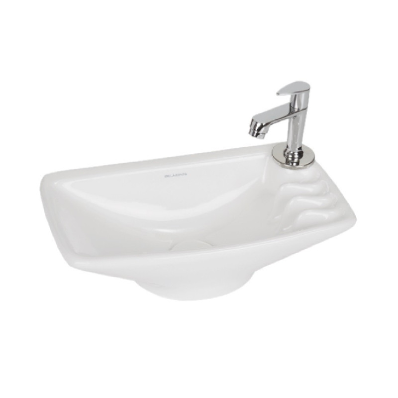 Buy Belmonte Ceramic Wash Basin Wall Mounted cum Table Top Sink 16